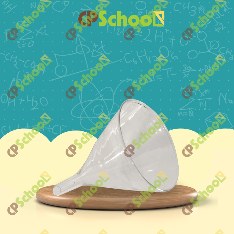 Phễu lọc thủy tinh cuống ngắn